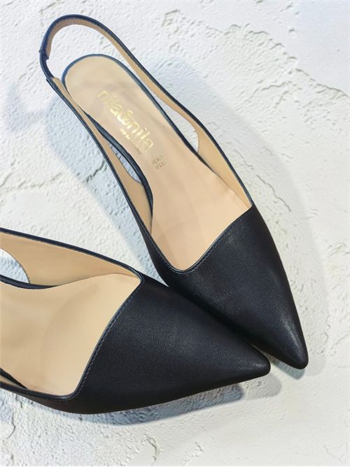 slingback scollo asimmetrico NILA NILA | AB894M115NERO